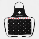 Search for red maple leaf aprons For her