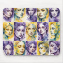 Recherche de visage femme tapis souris Visages