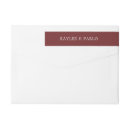 Search for burgundy return address labels Simple
