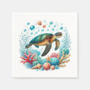 Recherche de tortue mer serviettes Mignon