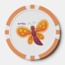 Recherche de papillon jetons poker Illustration
