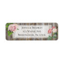Recherche de white roses return address labels Floral