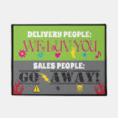 Search for funny go away doormats No soliciting