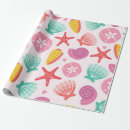 Search for seashell wrapping paper Pink