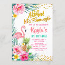 Recherche de flamant anniversaire invitations Laissez nous flamingle