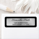 Search for silver and black return address labels Foil