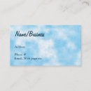 Search for blue cloud business cards Nature