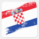 Recherche de drapeau croate autocollants Fierté