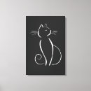 Search for cat canvas prints Black and white