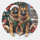 Search for german shepherd christmas stickers Puppy