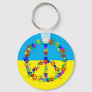 Search for peace sign keychains Flower power