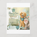 Search for dog walker postcards Cute