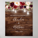 Search for wood welcome wedding signs Burgundy
