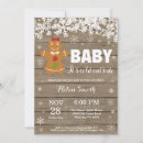 Search for gingerbread baby shower invitations Snowflake