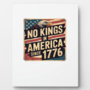 Search for usa flag plaques No kings in america