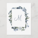Search for monogram save the date postcards Typography