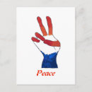 Recherche de signe main cartes postales Blanc