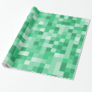 Search for green pixel wrapping paper Squares