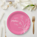 Search for mothers day paper plates Floral
