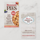 Search for pies business cards Bakery