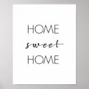 Recherche de home sweet home posters Typographie