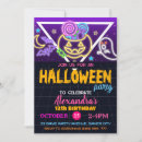 Search for neon halloween invitations Glowing