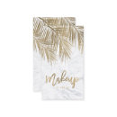 Search for palm tree business cards Gold