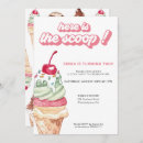 Recherche de scoop birthday invitations Crème glacée rose