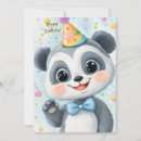 Search for panda party invitations Watercolor