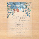 Search for acrylic bridal shower invitations Dusty blue