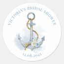 Search for nautical bridal shower stickers Coastal