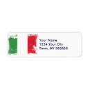 Search for italian flag return address labels Patriotic