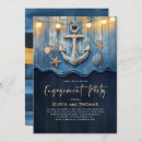 Search for anchor engagement party invitations Gold