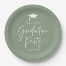 Search for green paper plates Graduation party