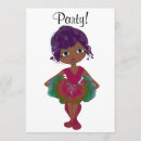 Search for tutu cards invites Little girl