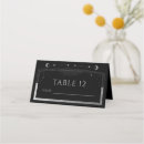 Search for black place cards Number