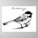 Search for perching bird posters Chickadee
