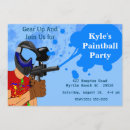 Recherche de partie paintball invitations D'anniversaire de paintball