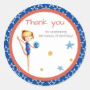 Search for gymnastics birthday stickers Blue