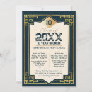 Search for 10 year school reunion cards invites Elegant