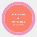 Search for pink wedding stickers Colourful