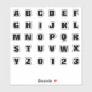Search for alphabet stickers English