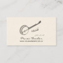 Search for banjo business cards Musician