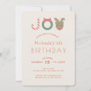 Search for reindeer birthday invitations Red