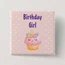 Search for unicorn birthday buttons Kawaii