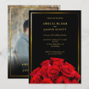 Search for black and rose gold wedding invitations Minimalist