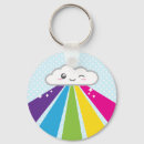 Search for rainbow cloud keychains Happy