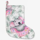 Search for koala christmas stockings Watercolor