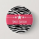 Search for zebra and pink buttons Birthday