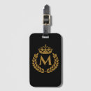Recherche de roi noir bagages étiquettes Monogramme
